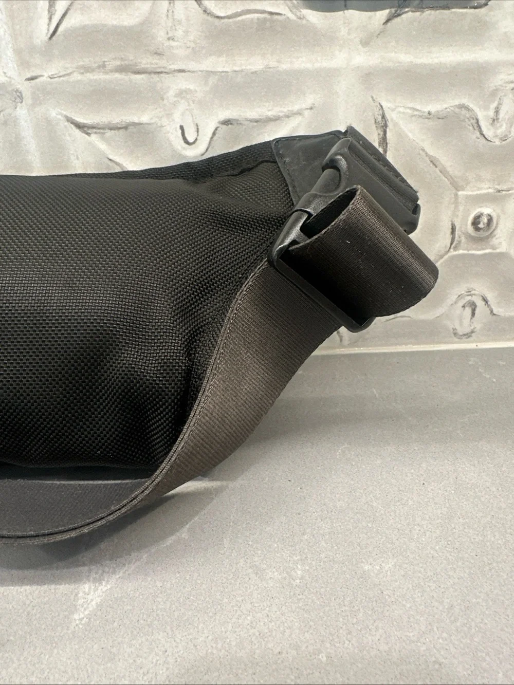 Tumi Black Nylon Belt Bag with Front Pocket